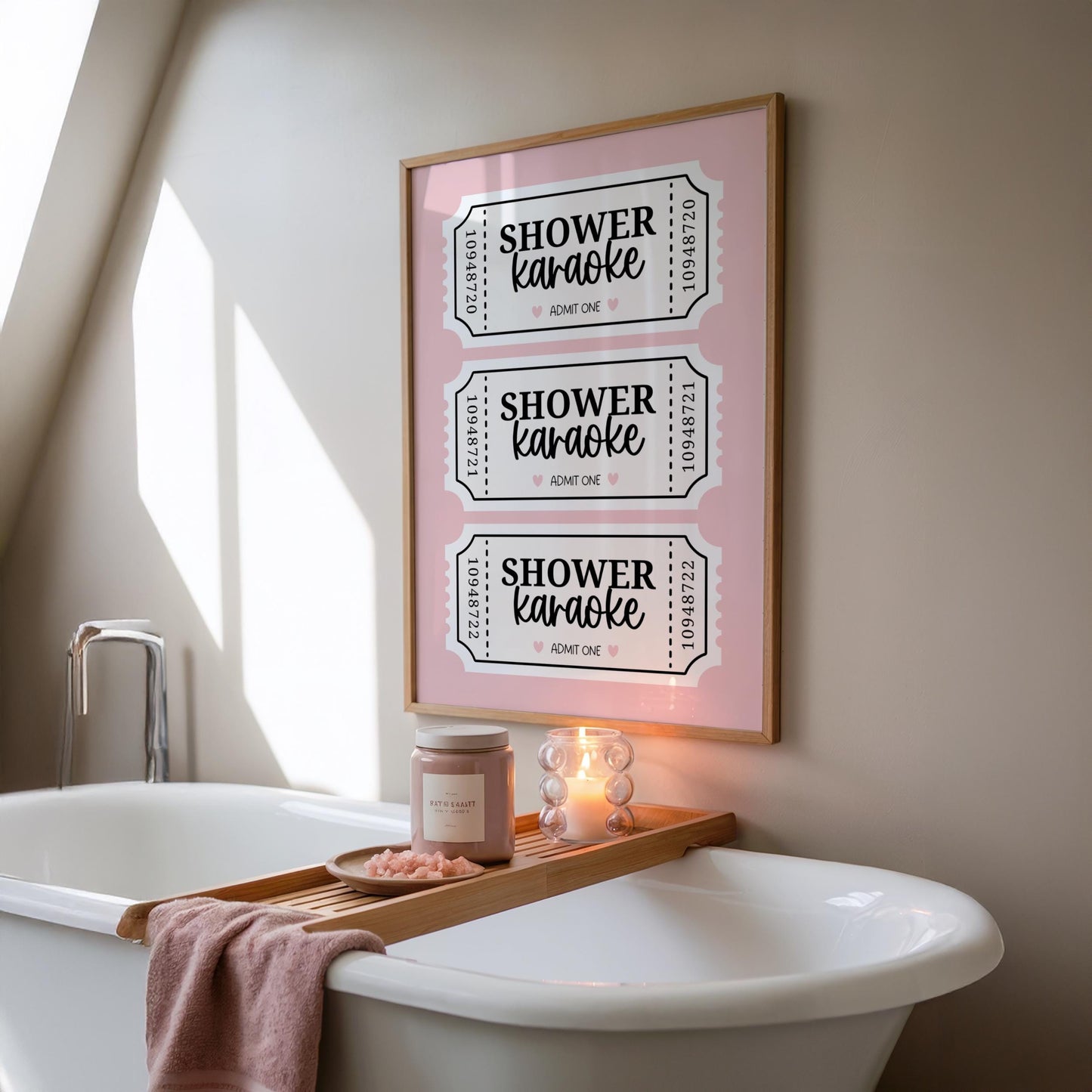 Shower Karaoke | Bathroom Print | Digital Download