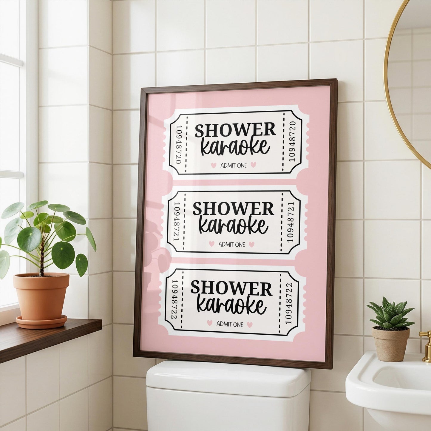 Shower Karaoke | Bathroom Print | Digital Download