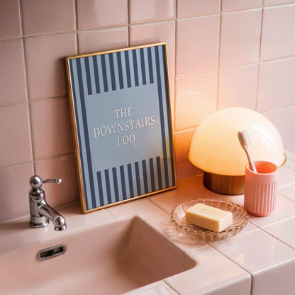 The Downstairs Loo | Bathroom Print | Digital Download