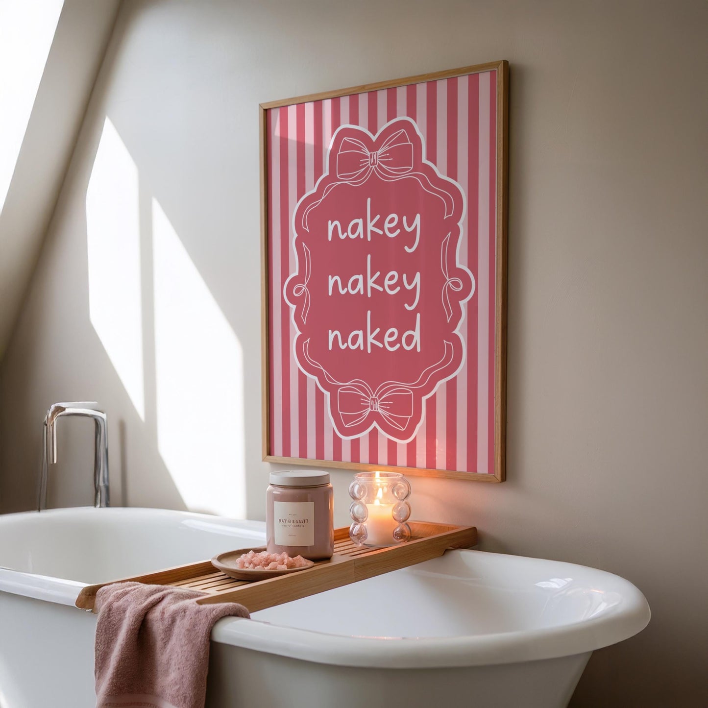 Nakey Nakey Naked | Bathroom Print | Digital Download