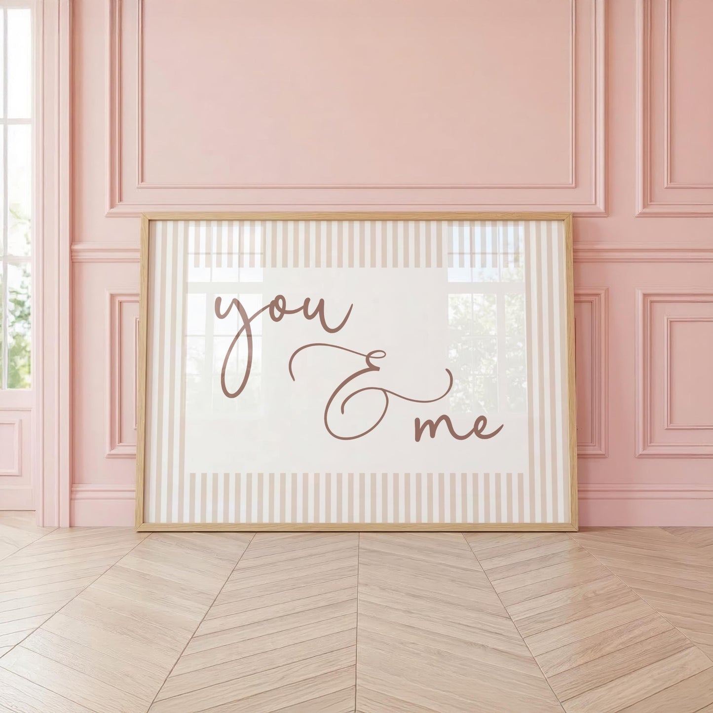 You & Me | Neutral Home Decor | Minimalist Print