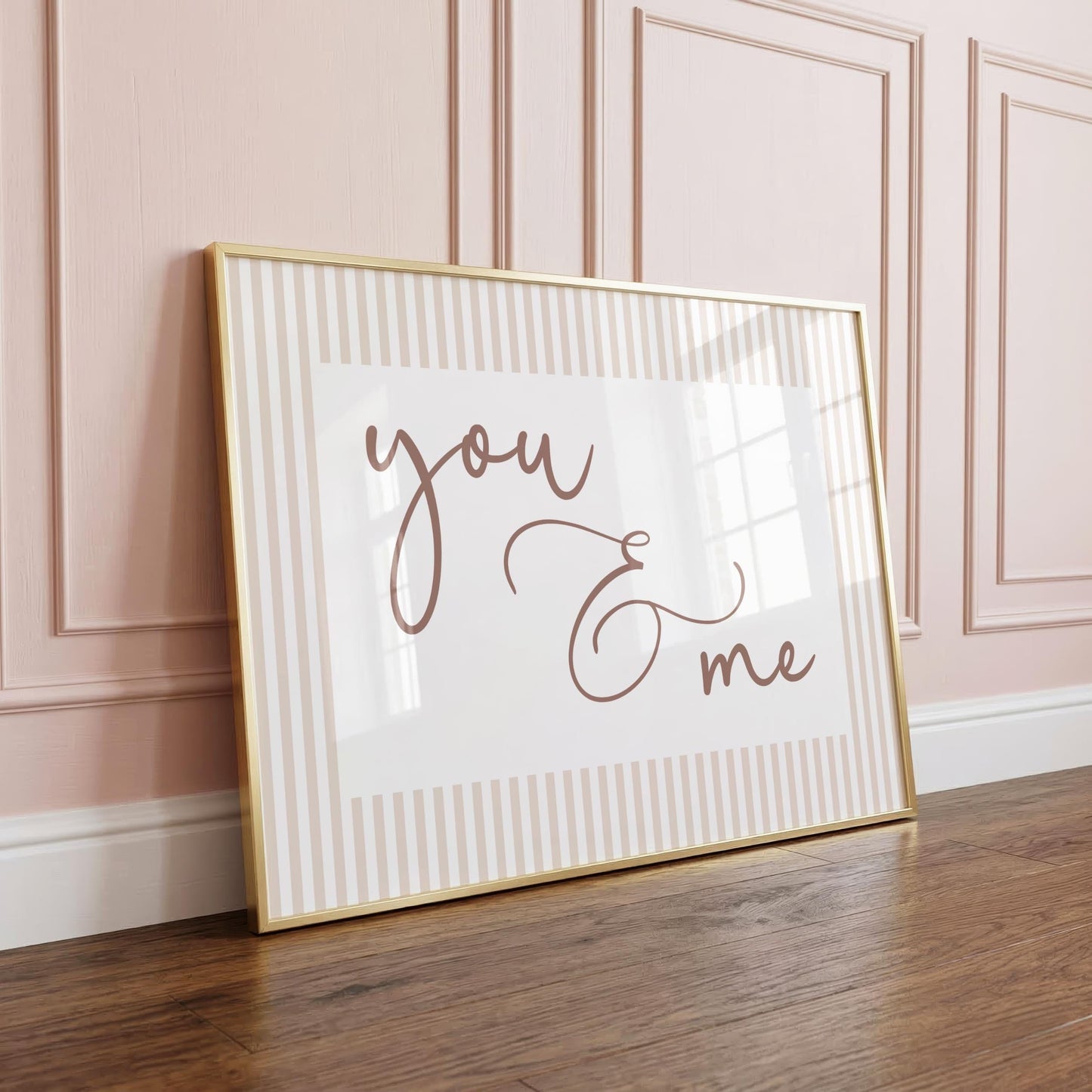 You & Me | Neutral Home Decor | Minimalist Print