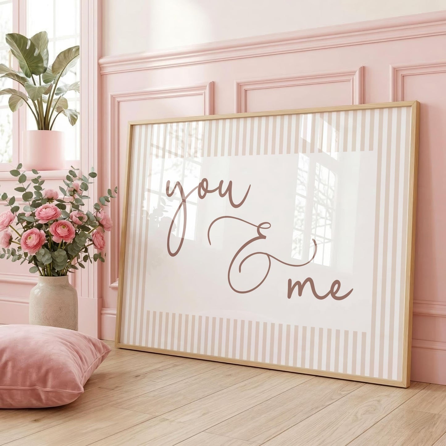 You & Me | Neutral Home Decor | Minimalist Print