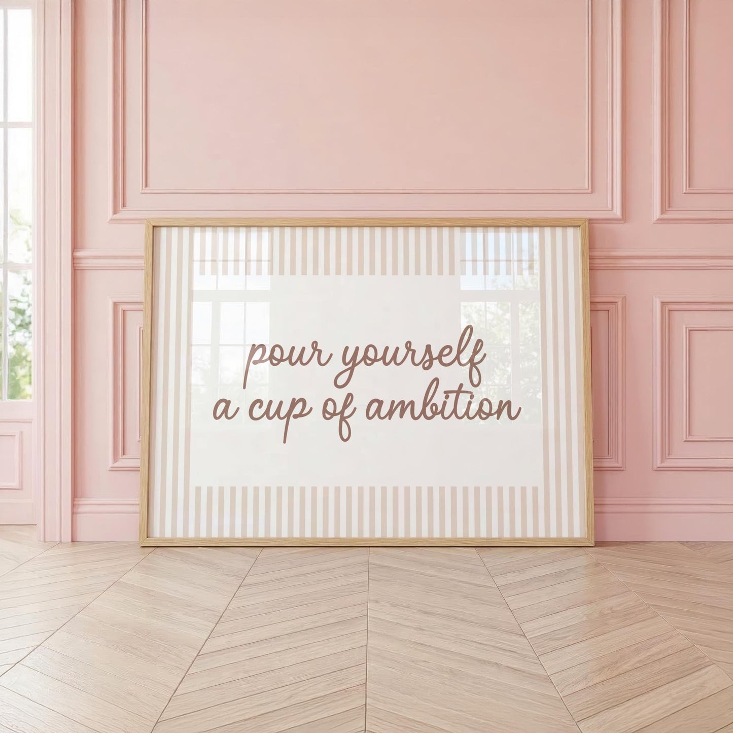 Cup of Ambition | Neutral Home Decor | Minimalist Print