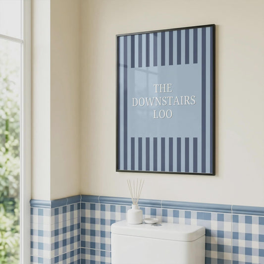 The Downstairs Loo | Bathroom Print | Home Print