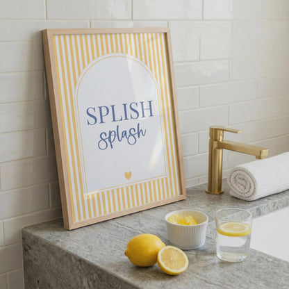 Splish Splash | Bathroom Print | Home Print