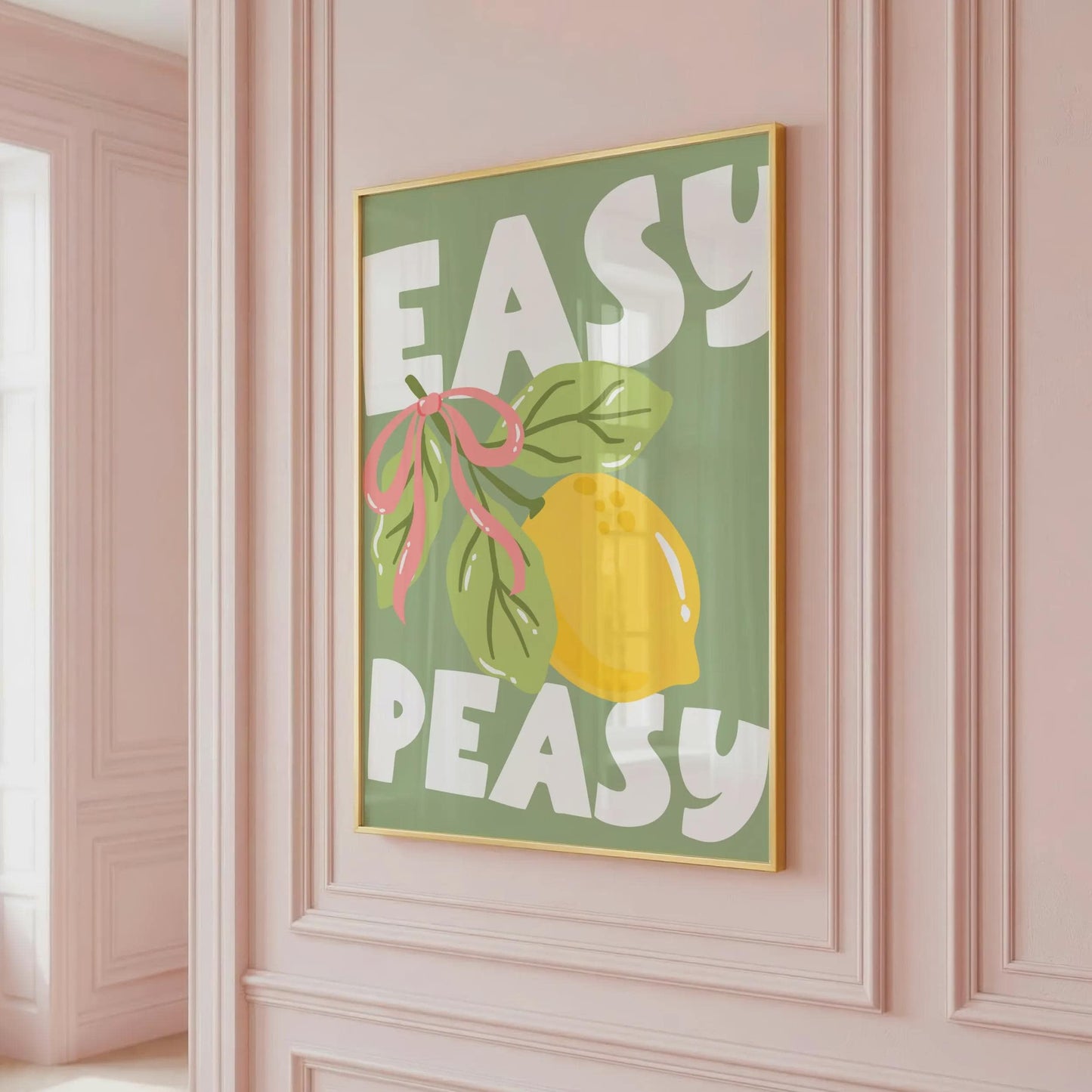 Easy Peasy | Kitchen Print | Home Print