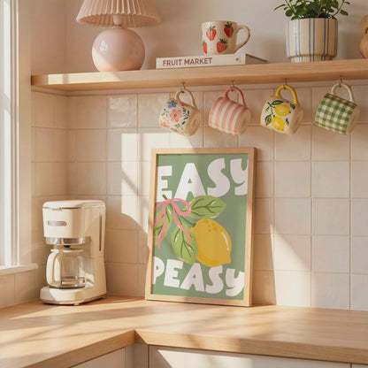 Easy Peasy | Kitchen Print | Home Print