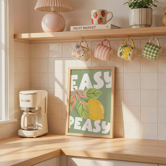 Easy Peasy | Kitchen Print | Home Print