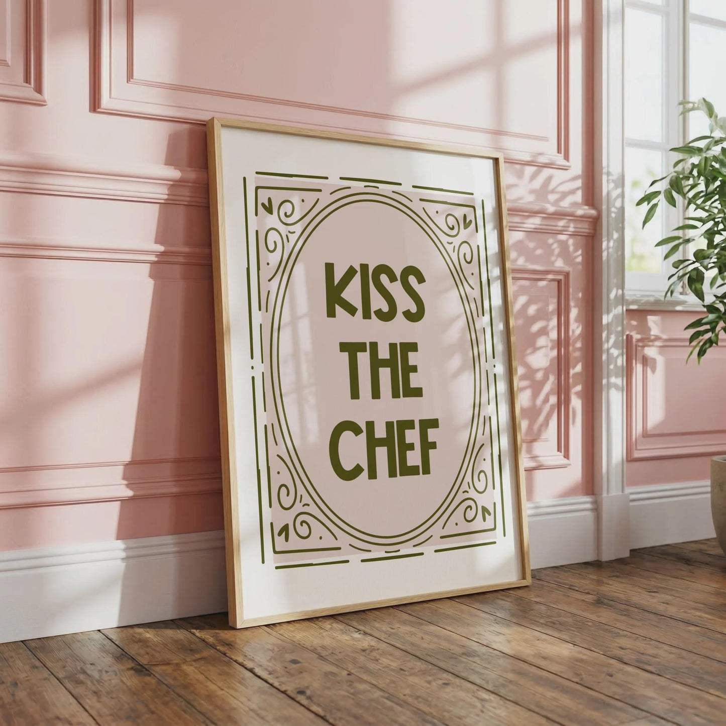 Kiss The Chef | Kitchen Print | Home Print