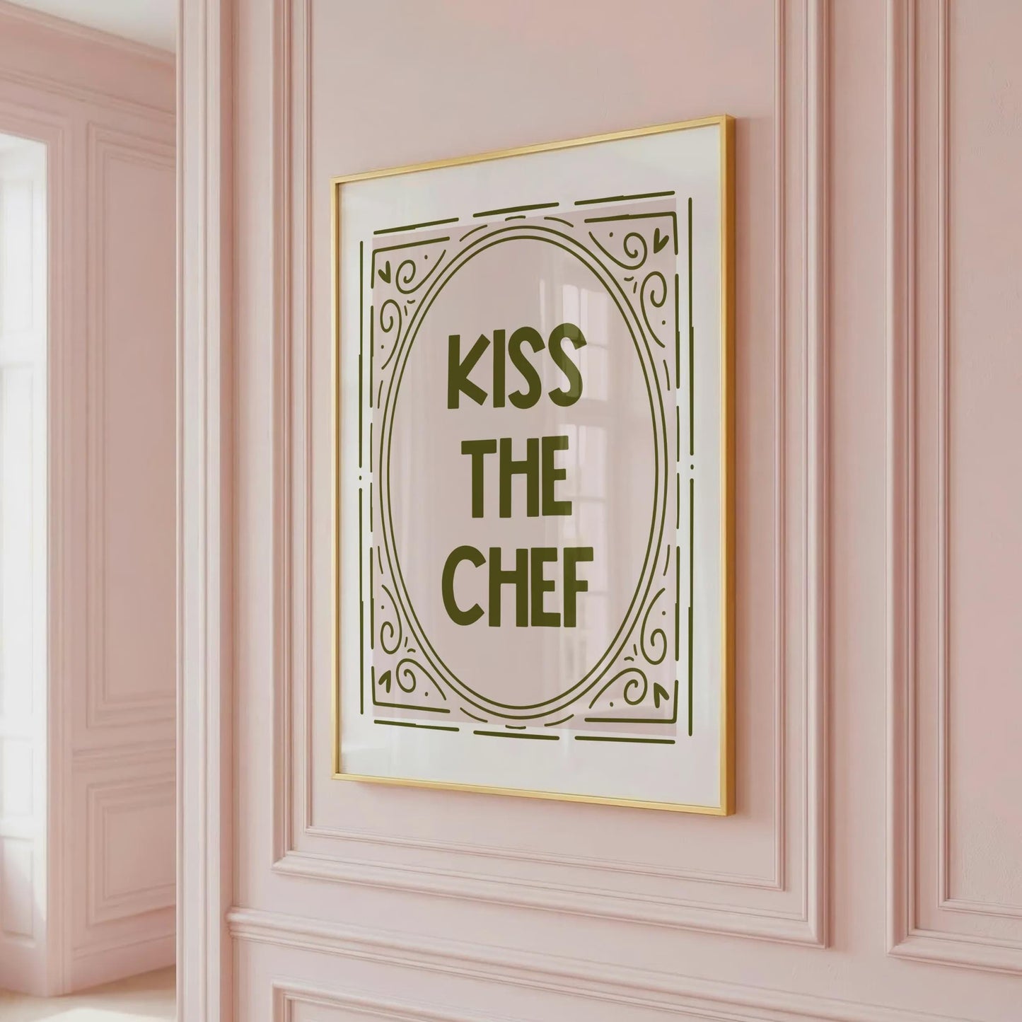 Kiss The Chef | Kitchen Print | Home Print