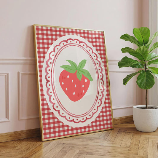 Strawberry | Kitchen Print | Home Print